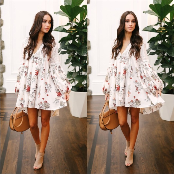 *Last One* Floral Balloon Sleeve Mini - Picture 3 of 3